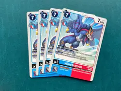 Wingdramon BT20-025 Playset Special Booster 2.5 Digimon Card Game x4 - Image 1