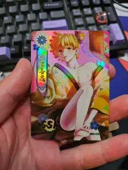Zenitsu Agatsuma SSR SSR-003 Soul Card Demon Slayer Kimetsu no Yaiba Anime card - Image 1