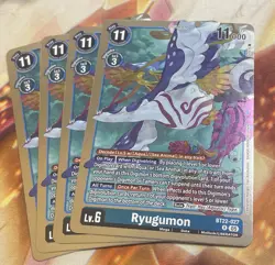 Digimon Card Game Ryugumon BT22-027 R Cyber Eden Playset Of 4 - Image 1