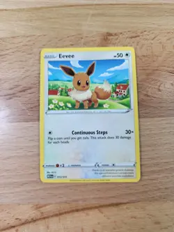 Eevee - New 2025 McDonald’s Happy Meal Pokemon Dragon Discovery Card 013/015 - Image 1