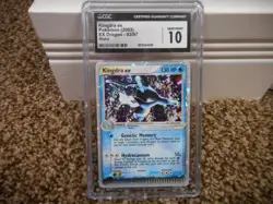 Kingdra ex cgc 10 GEM MINT EX Dragon HOLO 2003 E-Reader card 92/97 psa Pokemon - Image 1