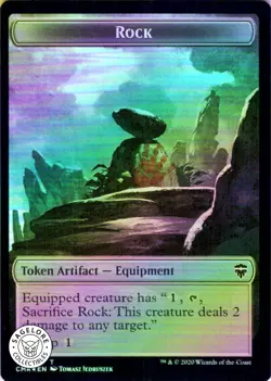MTG Rock - Soldier Token (11 // 2) | NM Foil | Commander Legends (CMR) - Image 1