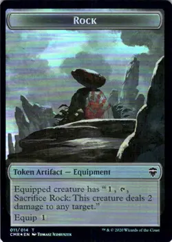 MTG Rock - Soldier Token (11 // 2) | NM Foil | Commander Legends (CMR) - Image 2