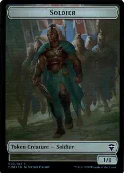 MTG Rock - Soldier Token (11 // 2) | NM Foil | Commander Legends (CMR) - Image 3