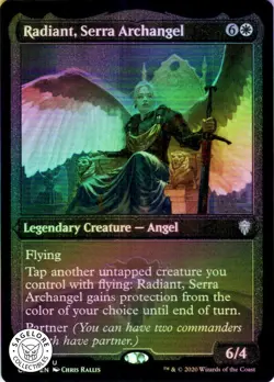 MTG Radiant, Serra Archangel (Etched) (553) | NM Foil | Commander Legends (CMR) - Image 1