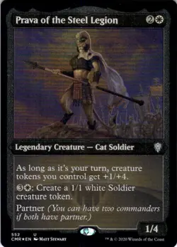 MTG Prava of the Steel Legion (Etched) (552) | NM Foil | Commander Legends (CMR) - Image 2