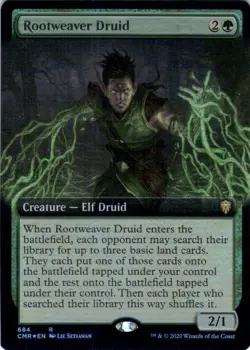 MTG Rootweaver Druid (Extended Art) (684) | NM Foil | Commander Legends (CMR) - Image 2