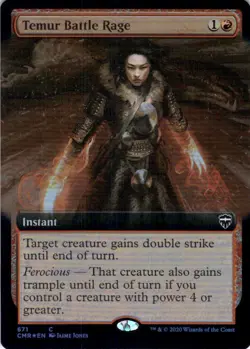 MTG Temur Battle Rage (Extended Art) (671) | NM Foil | Commander Legends (CMR) - Image 2