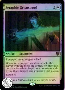 MTG Seraphic Greatsword (45) | NM Foil | Commander Legends (CMR) - Image 1