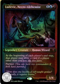 MTG Ludevic, Necro-Alchemist (Etched) (525) | NM Foil | Commander Legends (CMR) - Image 1