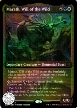 MTG Marath, Will of the Wild (Etched) (527) | NM Foil | Commander Legends (CMR) - Image 1