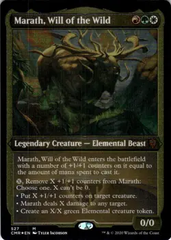 MTG Marath, Will of the Wild (Etched) (527) | NM Foil | Commander Legends (CMR) - Image 2