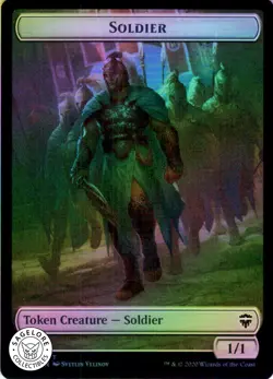 MTG Soldier - The Monarch Token (2 // 14) | NM Foil | Commander Legends (CMR) - Image 1