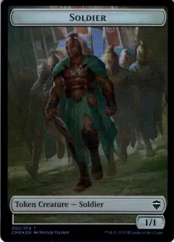 MTG Soldier - The Monarch Token (2 // 14) | NM Foil | Commander Legends (CMR) - Image 2