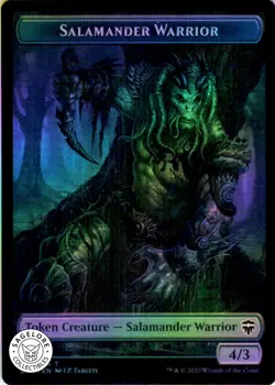 MTG Salamander Warrior - Zombie Token (4 // 6) | NM Foil | Commander Legends - Image 1