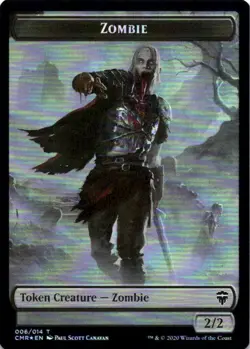 MTG Salamander Warrior - Zombie Token (4 // 6) | NM Foil | Commander Legends - Image 3