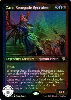 MTG Zara, Renegade Recruiter (Etched) (614) | NM Foil | Commander Legends (CMR) - Image 1