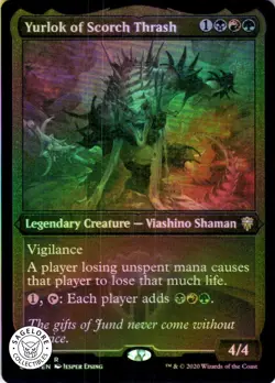 MTG Yurlok of Scorch Thrash (Etched) (613) | NM Foil | Commander Legends (CMR) - Image 1