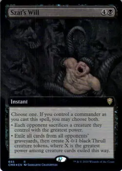 MTG Szat's Will (Extended Art) (655) | NM Foil | Commander Legends (CMR) - Image 2