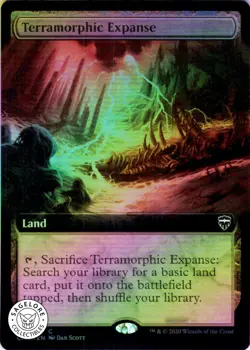 MTG Terramorphic Expanse (Ext Art) (712) | NM Foil | Commander Legends (CMR) - Image 1
