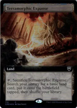 MTG Terramorphic Expanse (Ext Art) (712) | NM Foil | Commander Legends (CMR) - Image 2