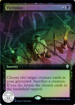 MTG Victimize (Extended Art) (657) | NM Foil | Commander Legends (CMR) - Image 1