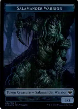 MTG Salamander Warrior-Monarch Token (4 // 14) | NM Foil | Commander Legends - Image 2