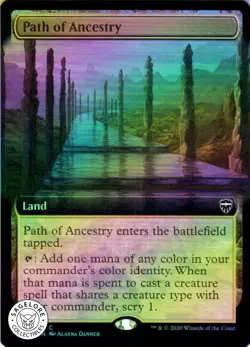 MTG Path of Ancestry (Extended Art) (708) | NM Foil | Commander Legends (CMR) - Image 1