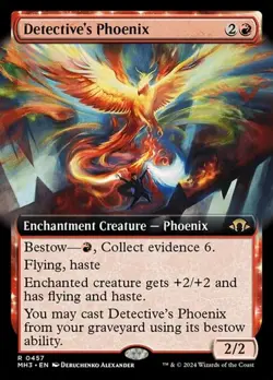 Detective's Phoenix - Foil Extended Art MH3 LP MTG - Image 1
