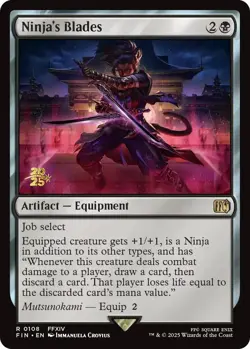 Foil - Ninja's Blades - 108 / NM / English MTG - Image 1