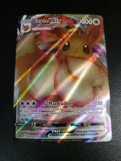 Eevee VMAX SWSH087 Black Star Promo NM Full Art Holo Pokemon TCG 2021 - Image 1