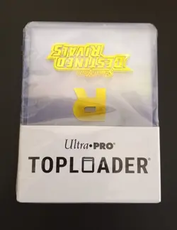 POKEMON DESTINED RIVALS STAMPED ULTRA PRO 50 CT TOPLOADER & SOFT SLEEVES SEALED - Image 1