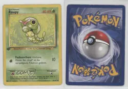 Caterpie German 1st Ed. Pokemon Base Set #45 1999 00jz - Image 3