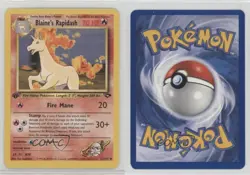 Blaine's Rapidash 1st Ed. Pokemon Gym Challenge #33 2000 1ii5 - Image 3