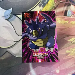 Rhydon - Purple Holo Box Hit - Team Rocket Database - Pokemon - Image 1