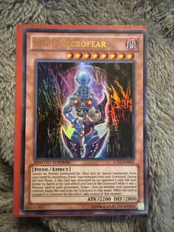Yugioh TCG Dark Necrofear LC03-EN002 Ultra Rare Limited Edition NM Holo - Image 1