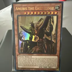 Yugioh Anubis the Last Judge MZTM-EN003 1st Edition Ultra Rare NM - Image 1