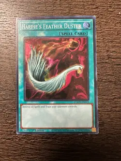 Yugioh Harpie's Feather Duster EGS1-EN022 Super Rare 1st Edition - HP - Image 1