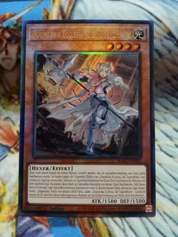 Yugioh Dogmatika Ecclesia, the Virtuous Ultimate Rare RA01-DE020 1st NM German - Image 1