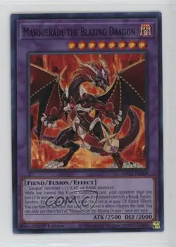 Masquerade the Blazing Dragon 1st Ed. YuGiOh Tin of Pharaoh's Gods 1at2 - Image 1