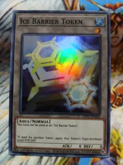 Yugioh Ice Barrier Super Rare OP17-EN026 Near Mint - Image 1