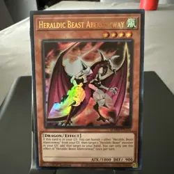 Yugioh! Heraldic Beast Aberconway - BLMM-EN114 - Ultra Rare - 1st Edition Near M - Image 1