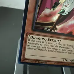 Yugioh! Heraldic Beast Aberconway - BLMM-EN114 - Ultra Rare - 1st Edition Near M - Image 4