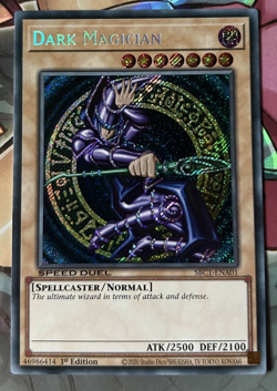 YuGiOh Dark Magician SBC1-ENA01 Secret Rare 1st Edition - Image 1