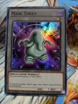 Yugioh Mask Token Super Rare OP19-EN029 Near Mint - Image 1