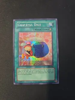 EDS-002 Graceful Dice Prismatic Secret Rare NM Condition Yugioh Card - Image 1