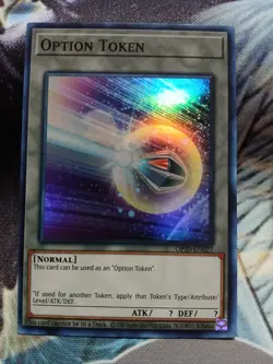 Yugioh Option Token Super Rare OP20-EN027 Near Mint - Image 1