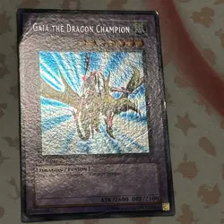Yugioh Asian English - Gaia the Dragon Champion LOB-125 1st Edition Secret Rare - Image 4