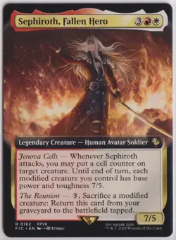 MTG Sephiroth, Fallen Hero (Extended Art) Commander: Final Fantasy Regular - Image 1