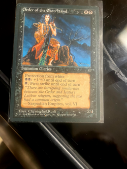Order of the Ebon Hand (Rush) (NM) Fallen Empires FEM Magic MTG Must see - Image 1